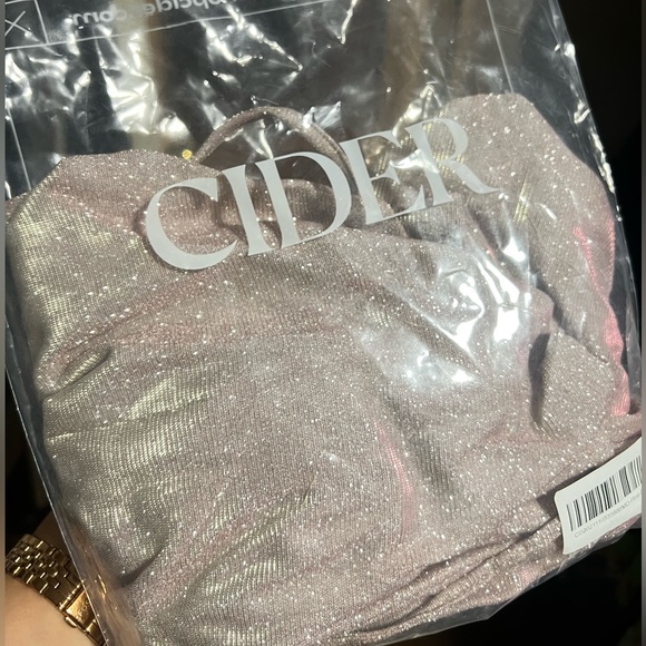 Champagne Sparkle Party Dress NWT - Picture 4 of 4